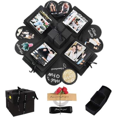 Explosionsbox Überraschung DIY Fotoalbum Scrapbook Geburtstag Valentinstag