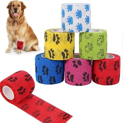 Veraing Selbstklebende Bandage für Haustiere 6 Rollen