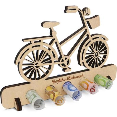 Geldgeschenke Geburtstag Deko Fahrrad Holz Geschenk Männer Frauen Camping