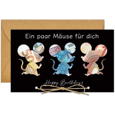 Lustige Geburtstagskarte Geldgeschenk Verpackung Umschläge 10cm