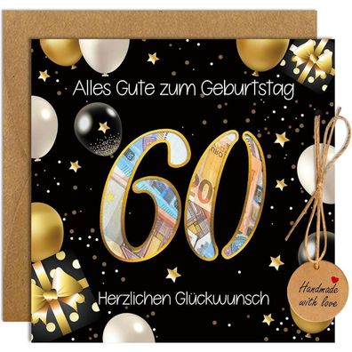 Geldgeschenke 60 Geburtstag Mann Frau Lustige Geburtstagskarte