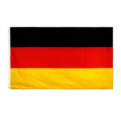 Deutsche Flagge 90x150cm Wetterfest mit Messingösen für Innen und Außen