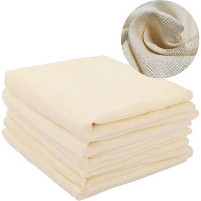 6er Set Käsetuch Cheesecloth Leinentuch 50x50cm Wiederverwendbar & Ungebleicht