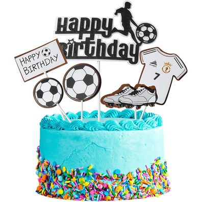 Basketball Fußball Cake Topper Set Kindergeburtstag Partydekoration