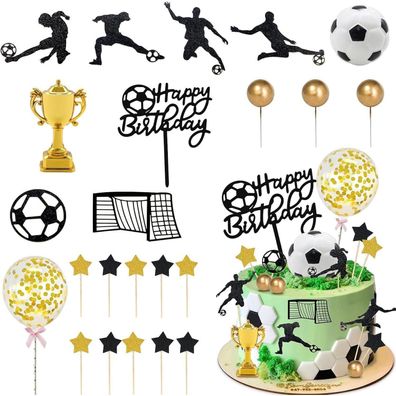 Fußball Torte Topper Set 29pcs für Kinder Geburtstagsparty