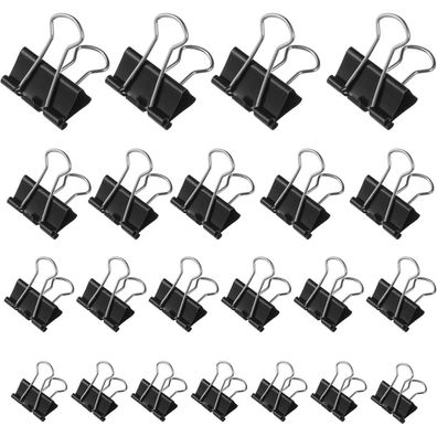 90 Heyu-Lotus Foldback Klammern Mini Metall Binder Clips 15mm/19mm/25mm/32mm