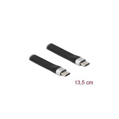 DELOCK USB 3.2Gen2 FPC Flachbandkabel USB Typ-C > C 13,5cm