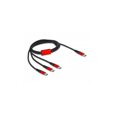 Delock DELOCK USB Ladekabel 3 in 1 USB Type-C zu 3 x USB Type-C 1m