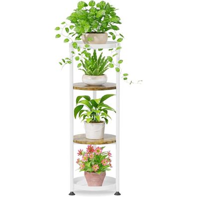 Blumenständer Metall 4 Ebenen Pflanzenständer Pflanzenregal Blumenregal Indoor