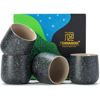 Teanagoo Keramische Japanische Teetasse Charcoal Grey 205ml