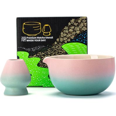 Teanagoo Japanische Matcha-Schale Keramik Schneebesenhalter 530 ml K11