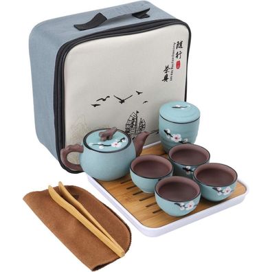 Fanquare Japanisches Kirschblüte Zisha Tee Set für Reise