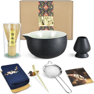 Matcha-Set Bluestone Glaze für japanische