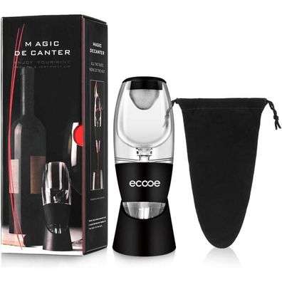 ecooe Wein Dekanter Aerator Set mit massivem Stand und Reisetasche