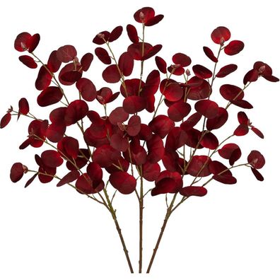 3er Set Künstliche Eukalyptus Zweige 81CM Dekozweige Echt wie Blatt Lang