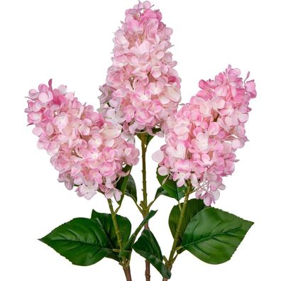 Künstliche Hortensien 3er Set Dekoblumen 73CM Rosa für Frühling decor