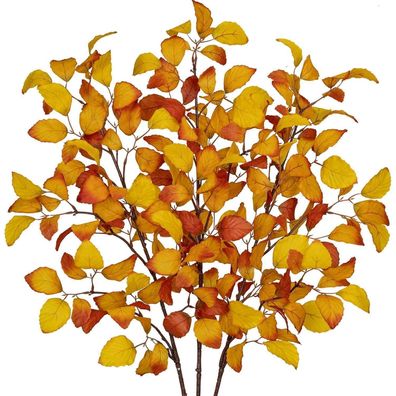 Künstliche Herbstblätter Fagus Sylvatica Deko Herbst 97 cm Herbstdekoration
