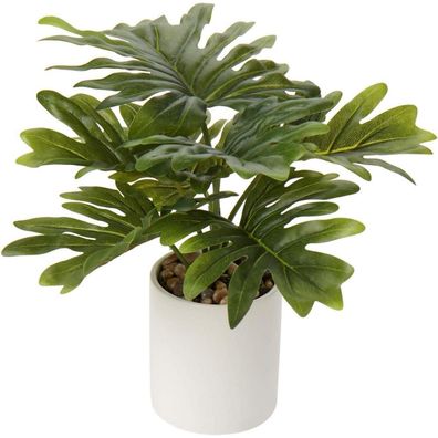 Künstliche Monstera Kunstpflanze Tropische Zimmerpflanze im Topf