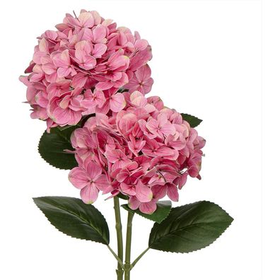 Künstliche Hortensie Blumen Real-Touch Kunstblumen Set, 2 Stück Light Coral