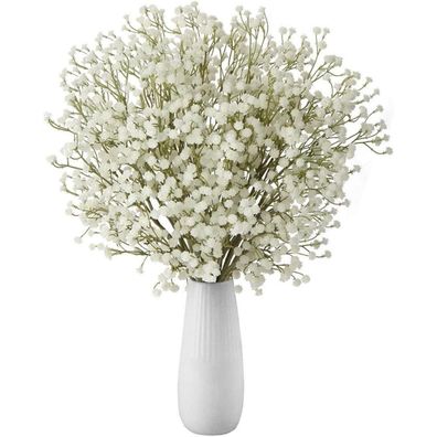 10 Stücke Künstliches Schleierkraut Gypsophila Blumenstrauß Deko Hochzeit Party