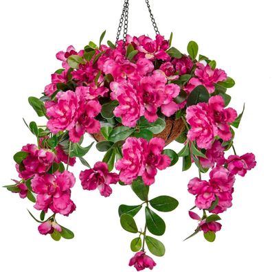 Kunstblume Morning Glory Hängegeranie künstliche Blumen Dekopflanze 70 cm