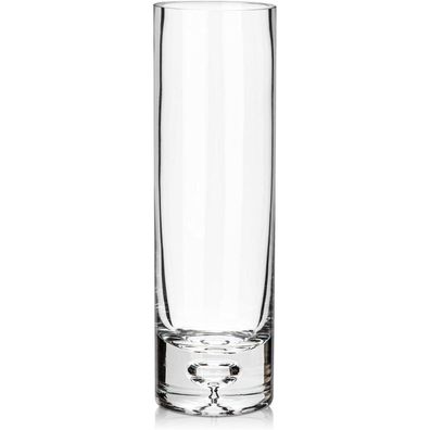 25CM Kristallklare Glasvase Zylindrisch Hochzeit Blumenvase Tischvase