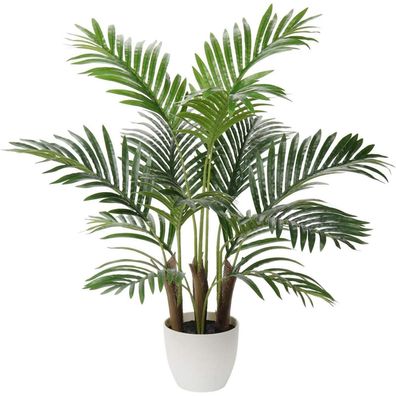 Kunstpalme Künstliche Pflanze Palme Kunstbaum 70CM Grün Naturgetreu