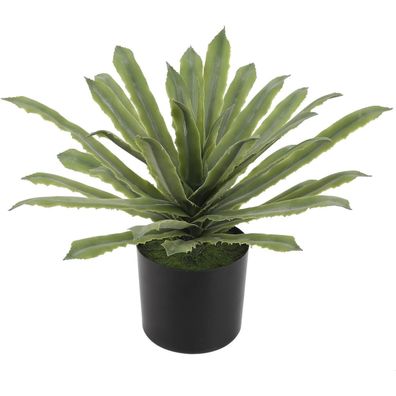 Künstliche Agave Aloe Vera 33CM Dekopflanze Sukkulenten Pflanze Grün