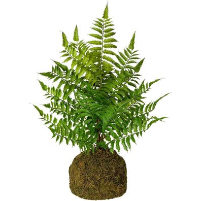 Kunstfarn Farnbusch Deko Zimmerpflanze 47cm Höhe Grünpflanze Garten Terrasse