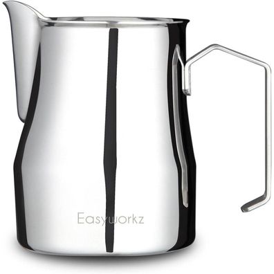 Milchaufschäumkrug Edelstahl 450ml Espresso Kaffee Latte Cappuccino Tasse