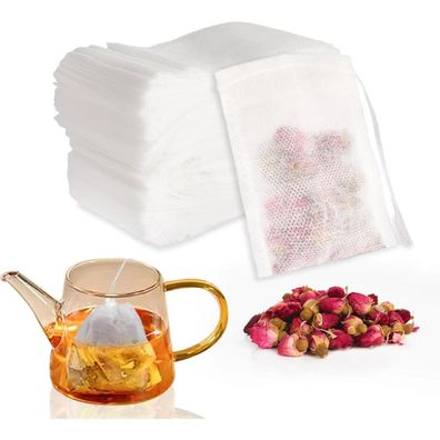 250 Stück Teebeutel Losen Tee Teefilter Papier Teesieb Duftender Gewürze Vanille