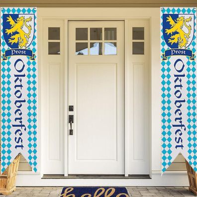 Oktoberfest Deko Banner Set Bayerisches Bierfest Willkommensbanner
