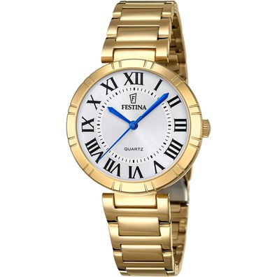 Festina Damenarmbanduhr Mademoiselle Quarz Goldfarben F16938/3