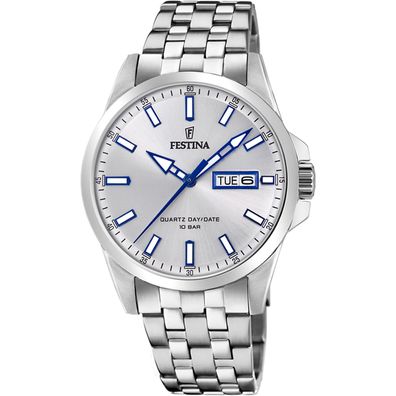 Festina Herrenuhr Quarz Silberfarben F20357/1