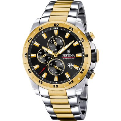 Festina Herrenuhr Quarz Chronograph Zweifarbig F20562/4