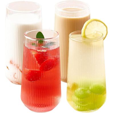 Latte Macchiato Gläser 400ml 2er Set Kaffeegläser Kristallglas Eisbecher