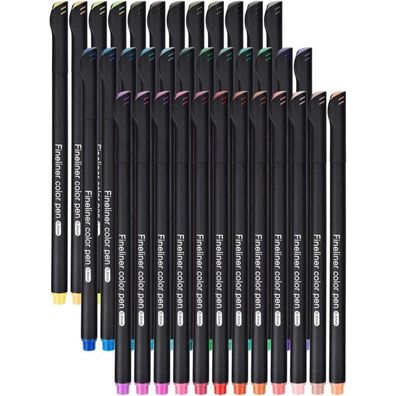 DealKits Premium Fineliner Stifte Set 36 Farben Bullet Journal Sketchen
