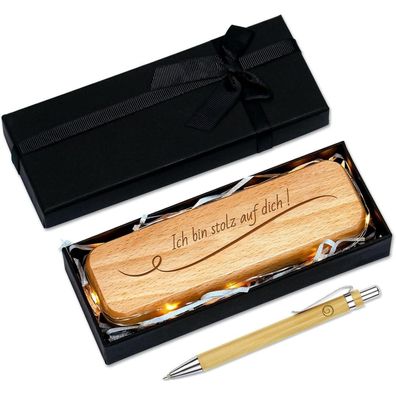 Kugelschreiber Holzbox Gravur Geschenk Nachhaltig Kollegen Freunde