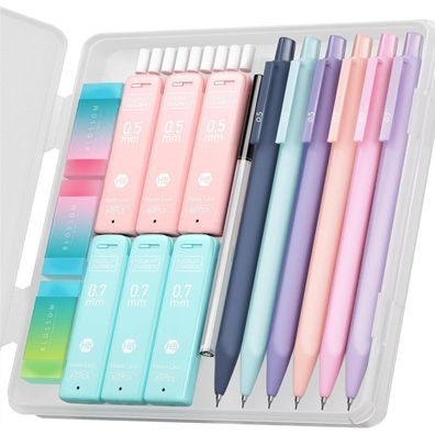 Druckbleistift Set 0,5 & 0,7 mm Candies 360 Minen HB 3 Radierer