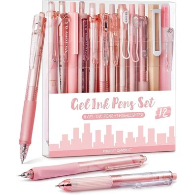 Gelschreiber Gelstifte Textmarker Stifte Aesthetic Gel Pens Set 12er-Pack