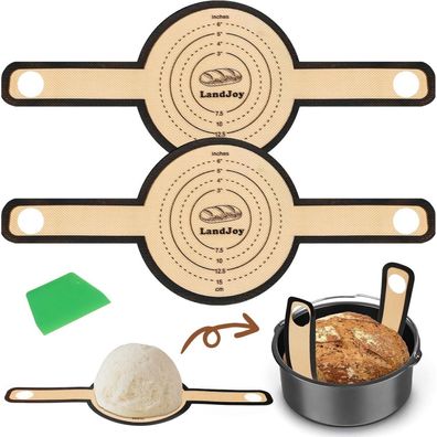 Silikon Backmatte Dutch Oven 2er Set Antihaft wiederverwendbar