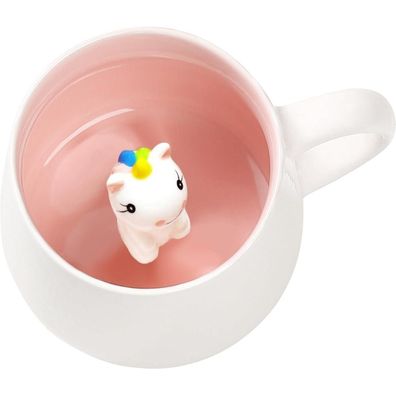 Einhorn Tasse Süße 3D Tier Keramik Kaffeetasse Kinder Geschenke Frauen