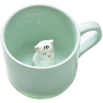3D Tier-Morgen-Schale Keramik-Becher Geschenk Kaffee Tee Hochzeiten