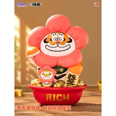 Funism Ich bin keine fette Tigerstatue 1/7 Alexander der Tiger -Rich -Blume 20 cm