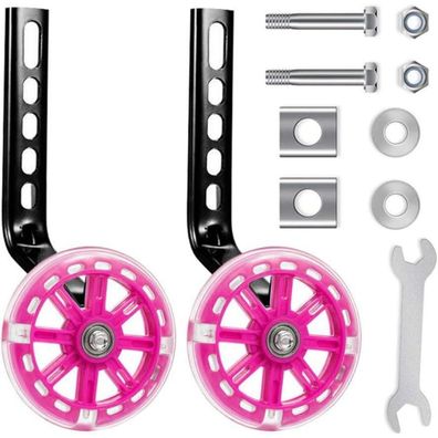Stützräder Universal für Kinder- und Erwachsenenfahrrad Pink 1 Stück