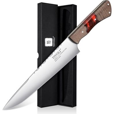 TIVOLI Chefmesser Kochmesser 1.4116 Stahl Harzgriff Rot