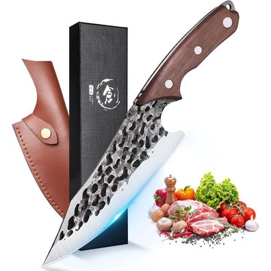 DRAGON RIOT Kochmesser Japanisch Wikinger Profi Messer Scharf Outdoor BBQ