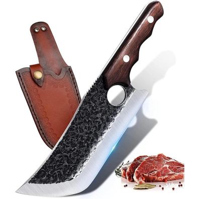 DRAGON RIOT Scharfes Hackmesser Japanisches Küchenmesser Profi Metzgermesser