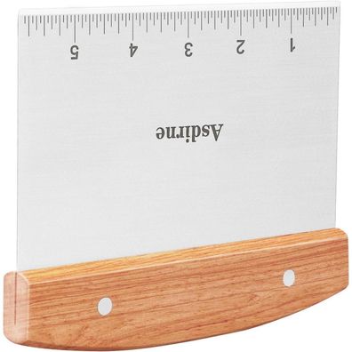 Teigschaber Edelstahl Holzgriff Lebensmittelqualität Gebäckschaber 15CM