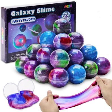 JOYIN Galaxy Slime Kit, 24er Pack Partygeschenke - Fluffy, Nicht